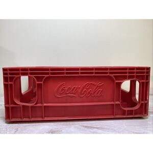 Coca Cola 32‎ Oz Bottle 6 Pack Carrier Plastic Crate Rehrig Pacific/ Huskylite
